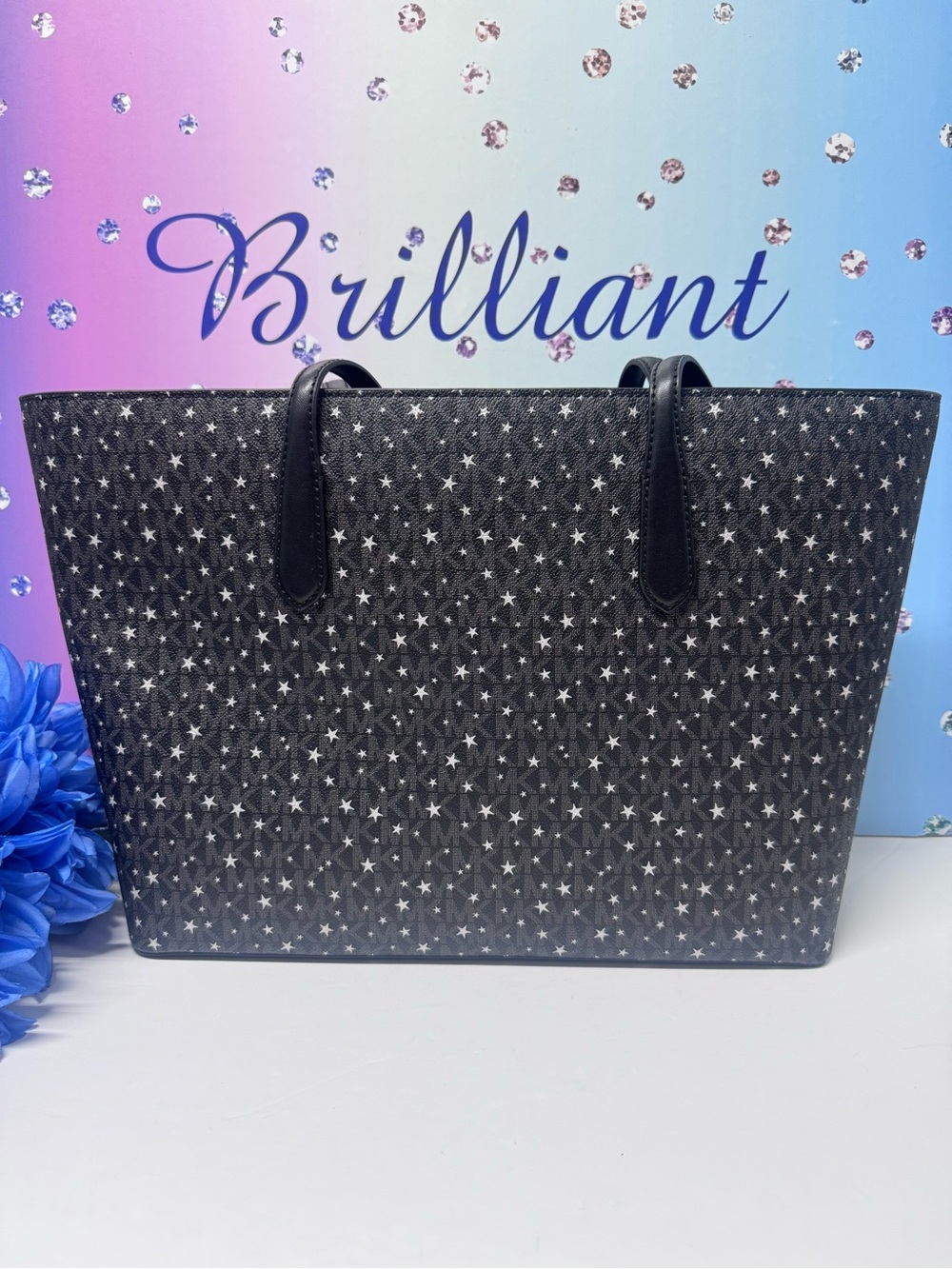 🌟NWT MK MONOGRAM STARS XL TOTE BAG - Picture 5 of 7